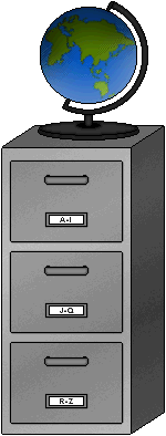 Hey, every nerd has to have a file cabinet, ya know! Click a drawer (or the globe)...go someplace new, nifty, and nerdy!